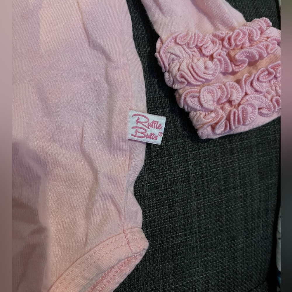 Ruffle Butts long sleeve  onesie 3-6 month